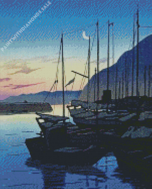 Ochtend in Beppu Diamond Paintings