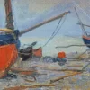 Boat on The Beach Diamond Paintings