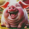 Pig Smiling Diamond Painting