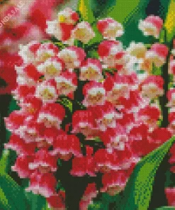 Pink Convallaria Majalis Diamond Painting