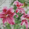 Pink Lily Flower Diamond Painting