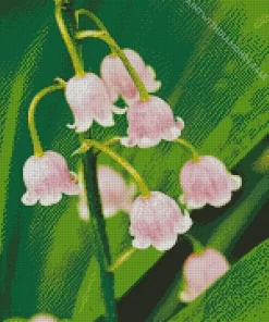 Pink Lily Of The Valley Diamond Painting