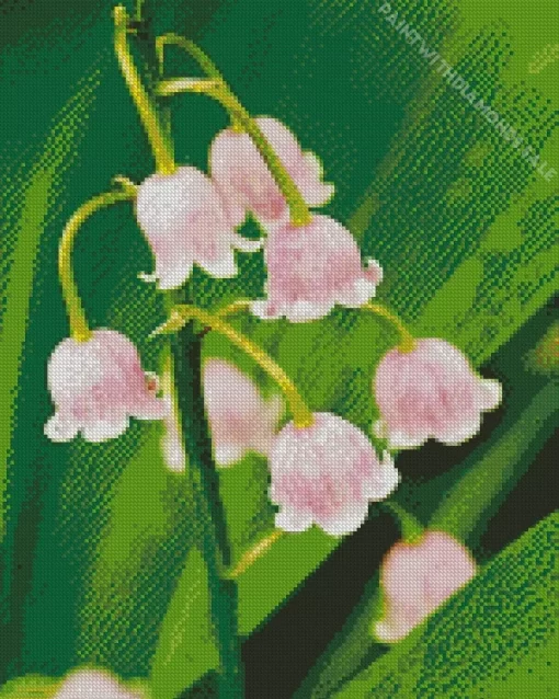 Pink Lily Of The Valley Diamond Painting