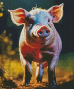 Pink Pig Diamond Painting