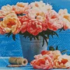 Pink Coral Sunset Peony Diamond Painting