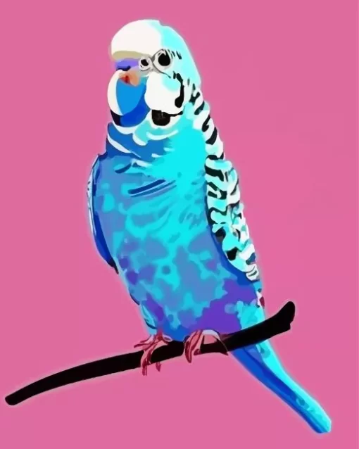 Pop Art Budgie Diamond Painting