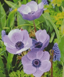 Purple Anemone Diamond Painting