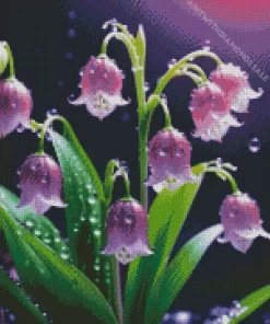 Purple Lily Of The Valley Diamond Painting