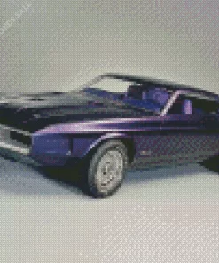 Purple Car Diamond Painting