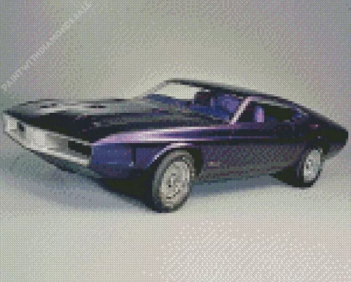 Purple Car Diamond Painting