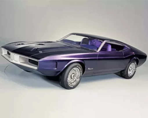 Purple Car Diamond Painting