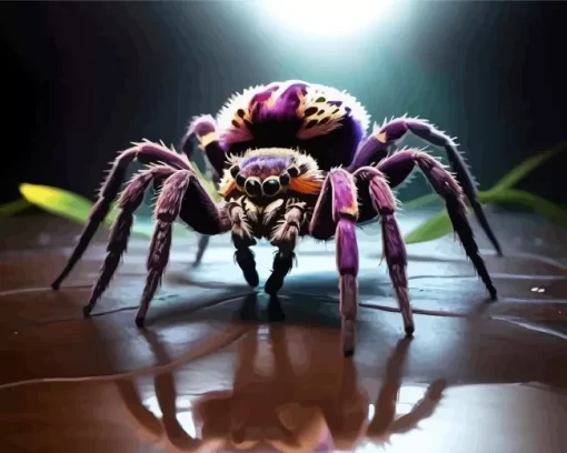 Purple Spider Diamond Painting