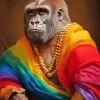 Rainbow Gorilla Diamond Painting