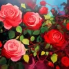 Red And Pink Roses Art Diamond Painting