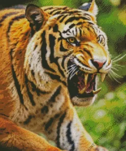 Roaring Tiger Diamond Painting