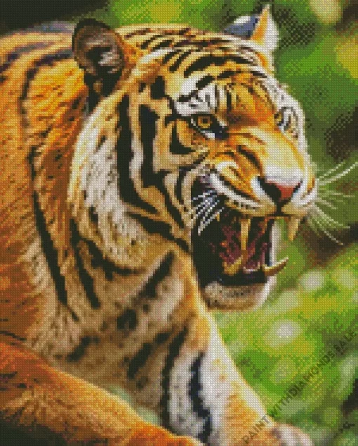 Roaring Tiger Diamond Painting