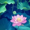 Sacred Lotus Art Diamond Painting