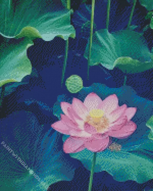 Sacred Lotus Art Diamond Painting