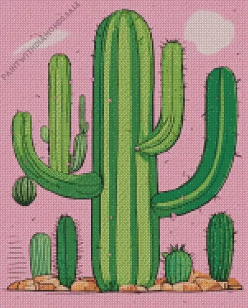 Saguaro Cactus Art Diamond Painting