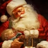 Santa And Baby Diamond Paintings