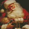 Santa And Baby Diamond Paintings