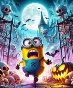 Scared Minion Diamond Paintings