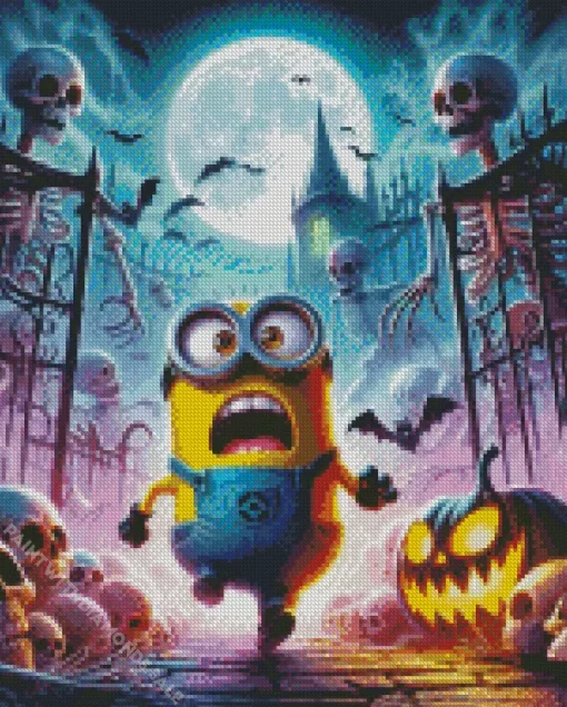 Scared Minion Diamond Paintings