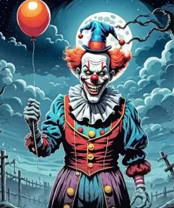 Halloween Scary Clown Diamond Painting Halloween Scary Clown Diamond Paintings