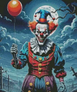 Halloween Scary Clown Diamond Paintings