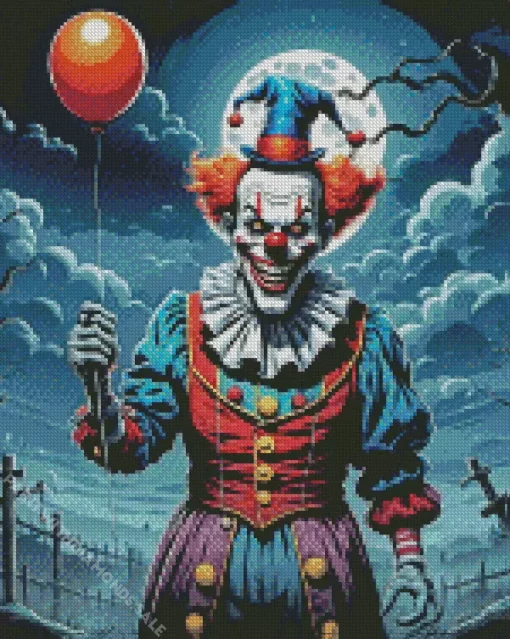 Halloween Scary Clown Diamond Paintings