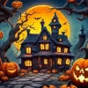 Scary Halloween Castle Diamond Paintings