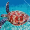 Sea Turtle Swimming Diamond Painting