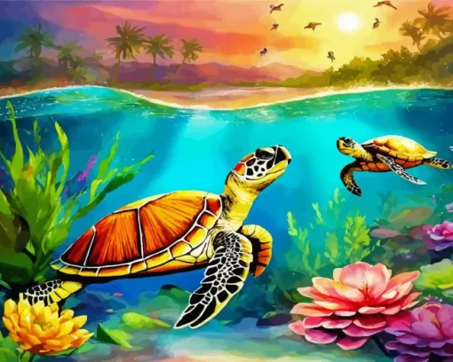 Sea Turtles Diamond Painting