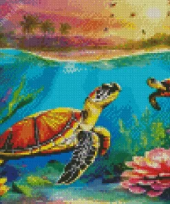 Sea Turtles Diamond Painting