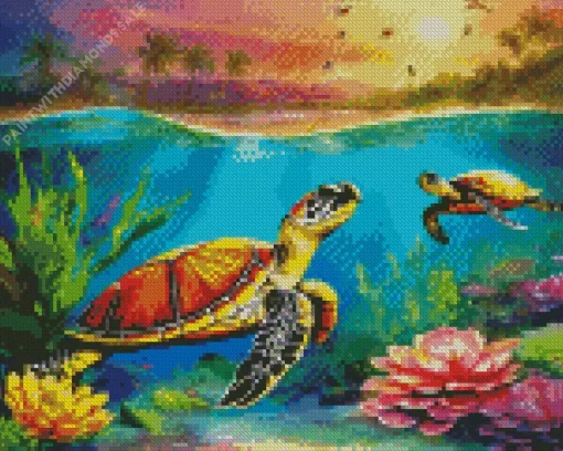 Sea Turtles Diamond Painting