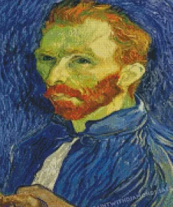 Self Portrait With Palette Diamond Paintings