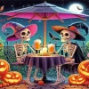 Halloween Skulls Date Diamond Paintings