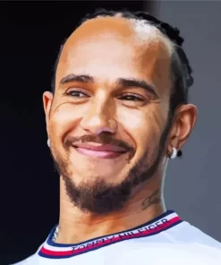 Smiling Lewis Hamilton Diamond Painting