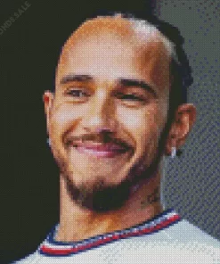 Smiling Lewis Hamilton Diamond Painting