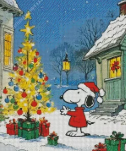 Snoopy Christmas Art Diamond Paintings