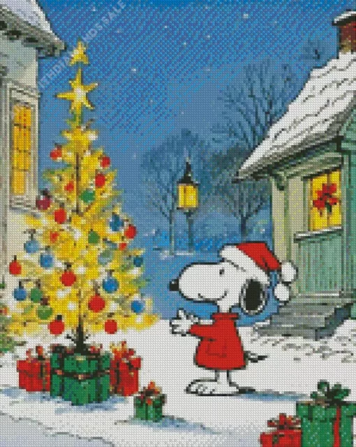 Snoopy Christmas Art Diamond Paintings