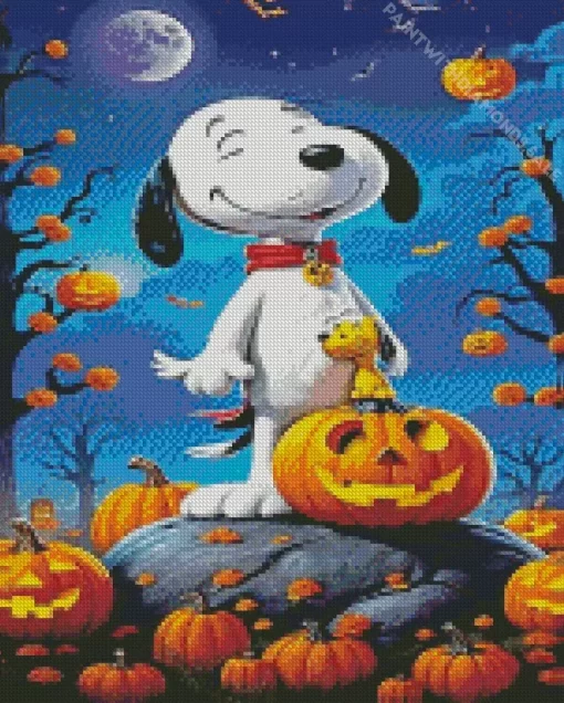 Halloween Snoopy Diamond Paintings