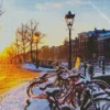 Snowy Amsterdam Diamond Painting