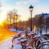 Snowy Amsterdam Diamond Painting