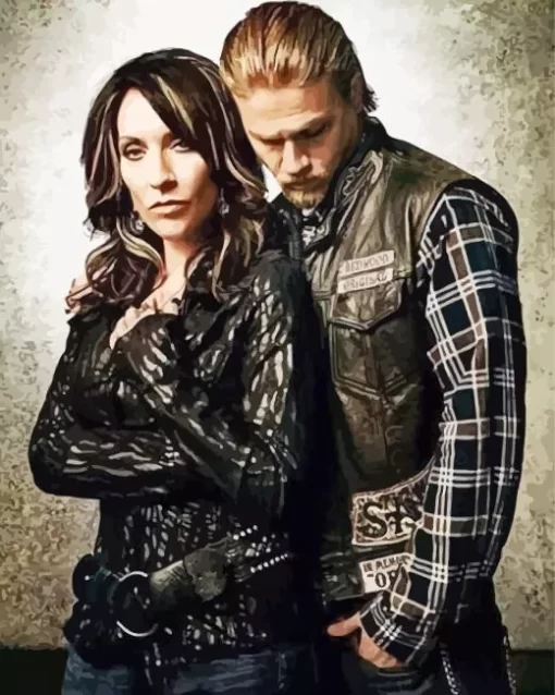 sons of anarchy gemma teller and jax teller Diamond Paintings