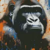 Splatter Gorilla Diamond Painting