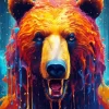 Splatter Bear Diamond Painting