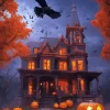 Spooky Dark House Diamond Paintings