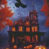 Spooky Dark House Diamond Paintings