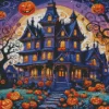 Spooky Halloween Castle Diamond Paintings